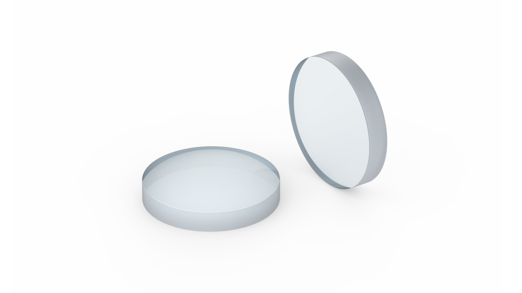Two semi-transparent convex spherical lenses